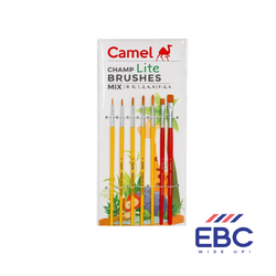 CAMEL Champ Lite Brushes Mix Set of 7 | R- 0,1,2,4,6 | F-2,4